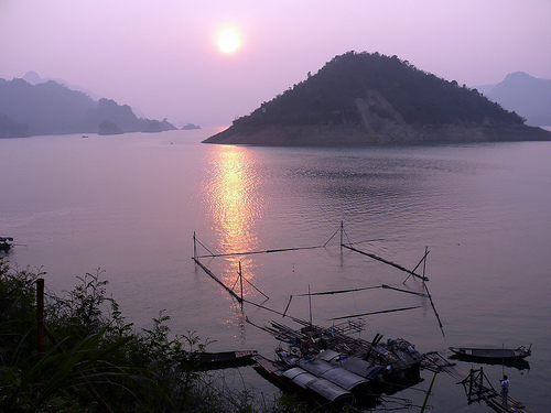 Hình ảnh Hoàng hôn sông Đà - Sông Đà