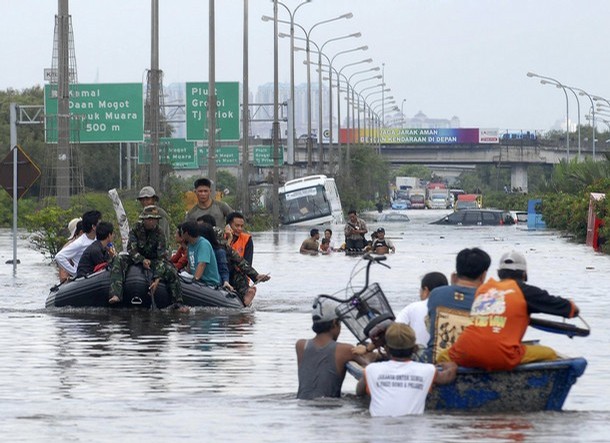 Hình ảnh Ngập lụt tại đông jakarta - Đông Jakarta